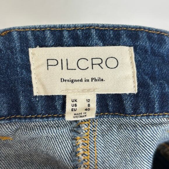 Pilcro Anthropologie Denim Mini Skirt Size 8 - Picture 3 of 4